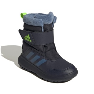 adidas Winterstiefel Winterplay I (Nylon, Futter, Schmutzfang, Klettverschluss) dunkelblau Kinder